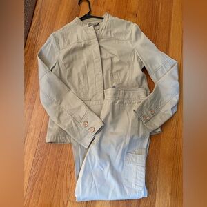 Kate Hill Ladies Khaki Two Piece Pant Set